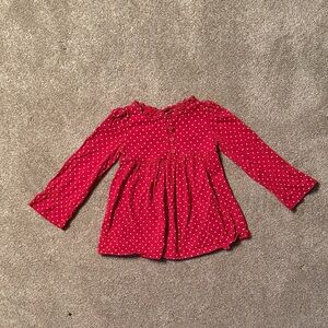 GAP Kids Red Polka Dotted Blouse